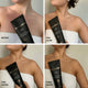 Before and after shots showing effects of layering three warriors gradual tan.