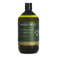 Wash Wild Dishwashing Liquid 1L in a green glass bottle with a black cap, front view on a plain white background, clear product photo