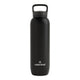 1L waterdrop All-Purpose Steel Bottle, a double walled, vacuum insulated, stainless steel water bottle with a black body and lid.