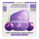 waterdrop Microdrink Boost Blackcurrant 12 servings in a purple box with a blackcurrant picture and a zero sugar badge, front of the box on white