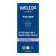 Weleda After Shave Balm 100ml dark blue box for men with white lettering, standing upright, front of the box on a plain white background