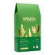 Weleda Natural Science Gift & Glow Skin Food Essentials Set in a green gift bag with gold leaf illustrations, shown on a white background.