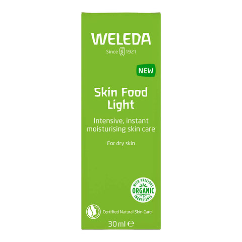 Weleda Skin Food Light packaging on a white background