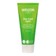 Green tube of Weleda Skin Food Light on a white background