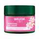 40ml jar of Weleda Smoothing Day Cream with wild rose and white tea, reduces first lines and wrinkles, and gives an immediate moisture boost.