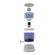 Exploded view of zazen Water Alkaline Water Filter System - BPA-Free Plastic Bottom Tank.