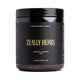 75g jar of Zeally Herbs Detox & Cleanse Tea, containing a blend of organic herbs to support your body’s natural detoxification process, helping to eliminate accumulated toxins and impurities.